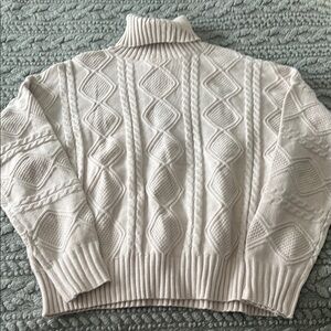 Cozy Cream Cable Knit Sweater